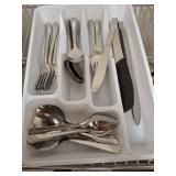 Flatware Set with Patterned Handles