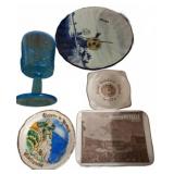 Decorative Souvenir Dishes and Glass