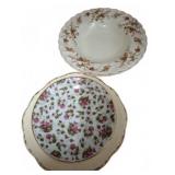2 England-Made Floral Bowls