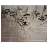 4 Classic Car Graphic Goblets