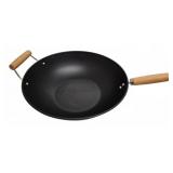 Nonstick Wok With Wooden Handles
