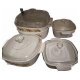 Corning Ware Covered Casserole Dish Set