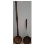 Large Iron Ladles