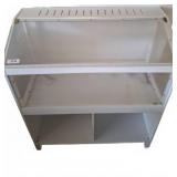 White Display Case with Shelves, 40x20x34