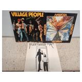 Three Classic Rock Vinyl Record Albums