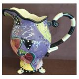 Carmi Plaut Spiral 10" Ceramic Pitcher
