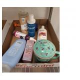 Personal Care Items Lot With Ceramic Mug