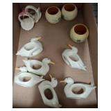 Ceramic Napkin Rings and Egg Cups Assortment
