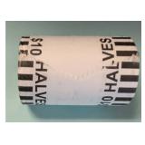 $10 Roll of Half Dollar Coins