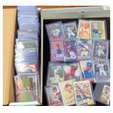 Baseball Card Lot With Protective Sleeves