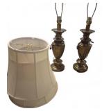 Brass Table Lamps With Shade