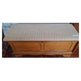 Lane Cedar Chest with Upholstered Top, 40x15x