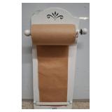 Wall-Mounted Wood Paper Roll Holder