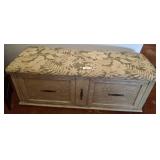 Upholstered Storage Bench, 52x18x20 Inches