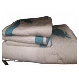 Pottery Barn Quilt and Pillow Cases Set