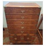 Wooden Multi-Drawer Chest, 21x14x35 Inches