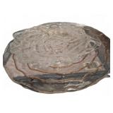 Two Glass Egg Plates