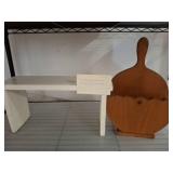 Handmade Wooden Napkin Holder and Shelf