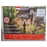 SmartYard 6-Pack Solar LED Pathway Lights