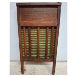 2-Cycle Wooden and Brass Washboard