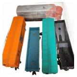 Lionel Train Cars and Santa Fe Locomotive Set