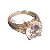 .925 6 Prong Solitaire Ring Size 5