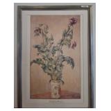 Claude Monet Floral Print Framed 28x40