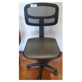 Black Mesh and Plastic Office Chair