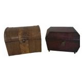 Faux Leather Decorative Chests