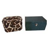 Two Decorative Storage Boxes
