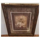 Framed Palm Tree Wall Art Print