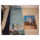Lighthouse Tapestry with Painting