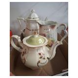 3 Hand-Painted Porcelain Teaware
