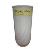 White Milk Glass Flower Vase