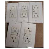 5 Cooper GFCI Duplex Outlets