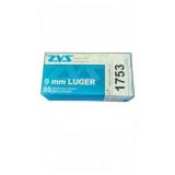 ZVS 9mm Luger FMJ 124gr 50 Rounds
