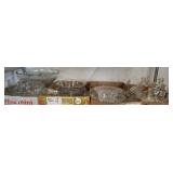Clear Glass Serveware and Candle St,