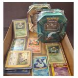 Pokï¿½mon Card Lot With Two Sealed Tins
