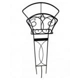 Black Metal Decorative Stand, 47in