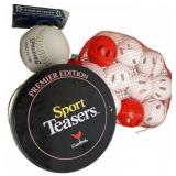 Sport Teasers Game Set, Wiffle Balls, Cards,
