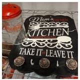 Coca-Cola Glass Shaker and Kitchen Plaque