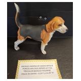 Andrea by Sadek Tricolor Beagle Figurine