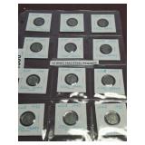 12 WWII 1943 Steel Pennies