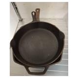 Griswold Cast Iron Skillet and Square Pan
