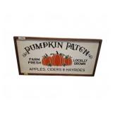 Pumpkin Patch Wood Sign 36x18