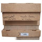 Sports Card Collection in Three Storage Boxes