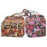 Vera Bradley Quilted Tote Bags, Set of 2