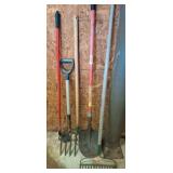 Garden Tools: Shovels, Rakes, Forks