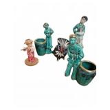Oriental Ceramic Figurines and Art Lot