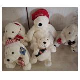 Coca-Cola Polar Bear Plush Toy Lot